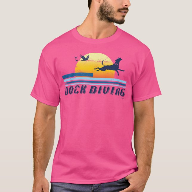 T-shirt Dock Jumping Chien Maman Chien Papa (Devant)