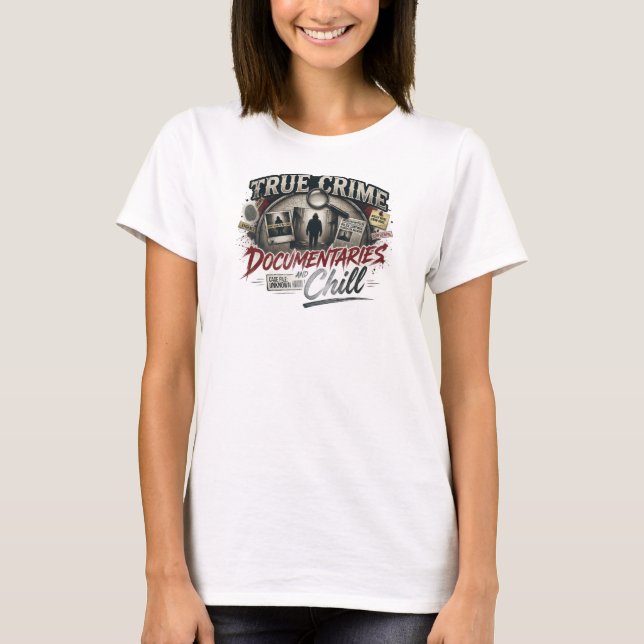 T-shirt Docs VRAI CRIME RÉTRO CHILL Art de mode (Devant)