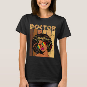 T-shirt Docteur Afro Africaine Américaine Femmes Histoire 