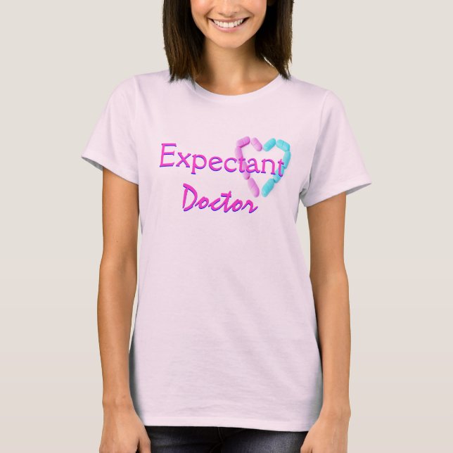 T-shirt Docteur Attentionné En Rose (Devant)