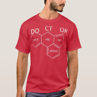 T-shirt Docteur Cadeau Médicale pour Médecins Chimie Atoms