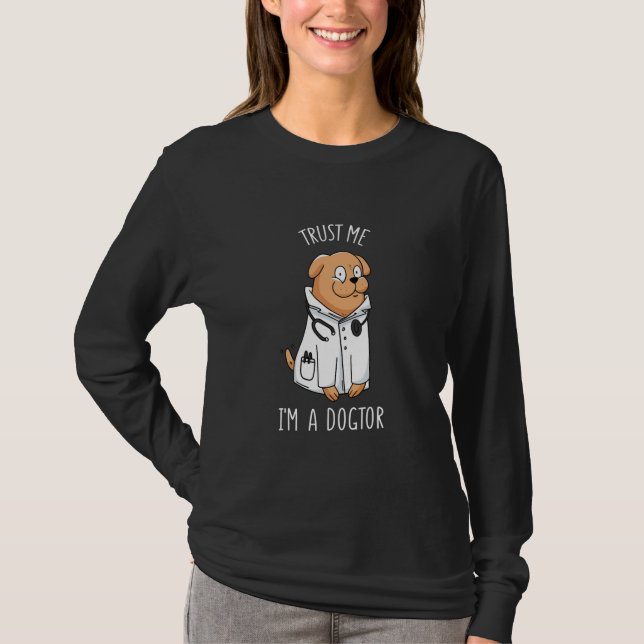 T-shirt Docteur Chien Citer Drôle Je Suis Dogtor Chiens Am (Devant)