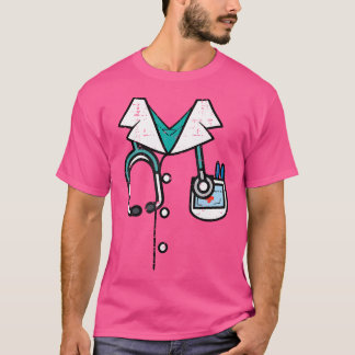 T-shirt Docteur Costume Lab Manteau Halloween Hommes Médic