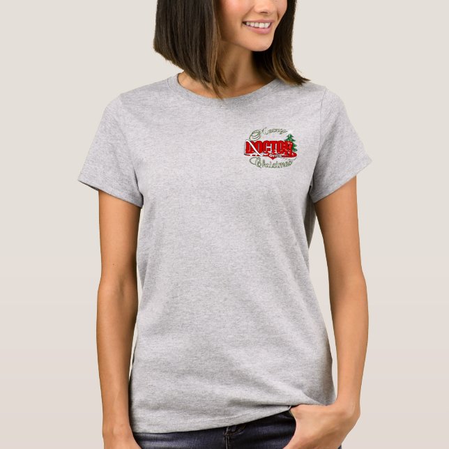 T-SHIRT DOCTEUR DE DENTISTE DE NOËL (Devant)