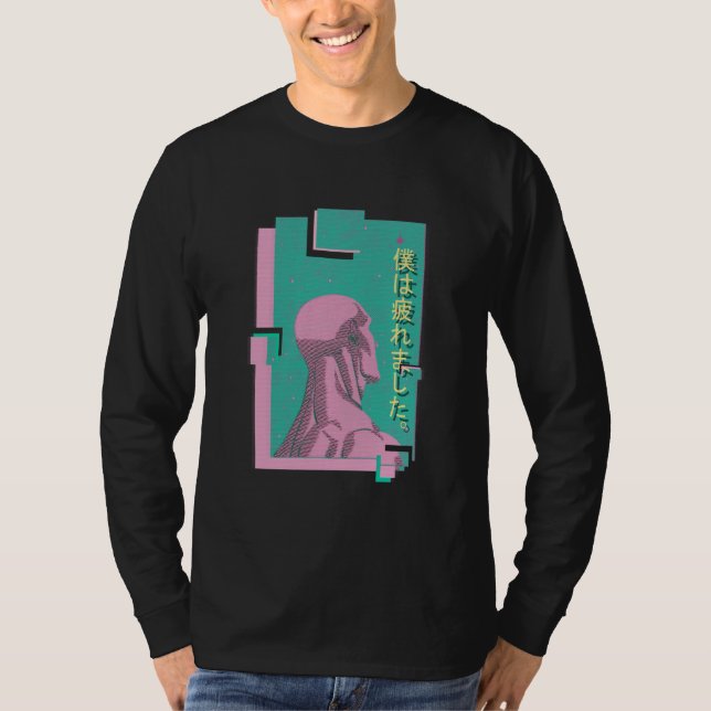 T-shirt Docteur de Vaporwave - longue chemise de douille (Devant)