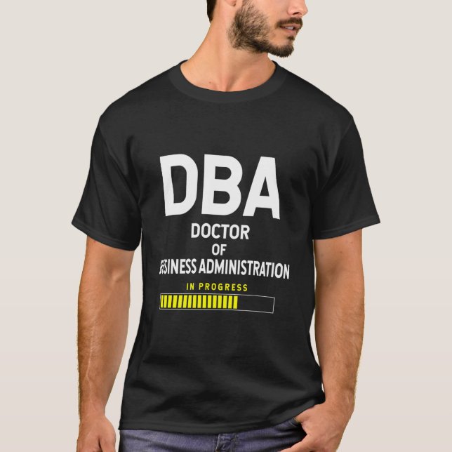 T-shirt Docteur en administration des affaires Futur étudi (Devant)