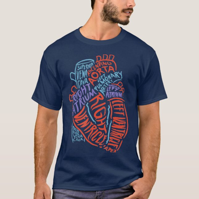 T-shirt Docteur en anatomie cardiologue Biologie Médicale (Devant)