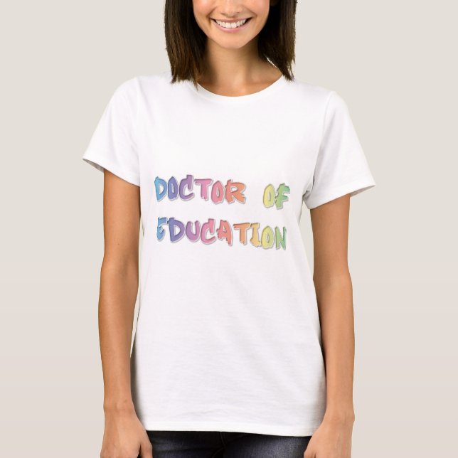 T-shirt Docteur en éducation (Devant)