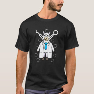 T-shirt Docteur Lama Dentiste Drôle Animal Dentaire