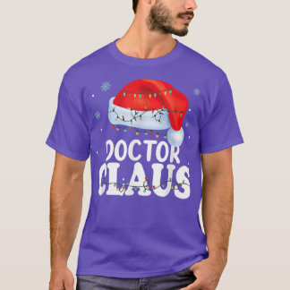 T-shirt Docteur Santa Claus Noël Funny Matching Costum