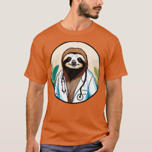 T-shirt Docteur Sloth Guérir avec e et la compassion