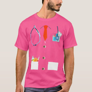 T-shirt Docteur White Lab Coat Drôle Halloween Costume Pou