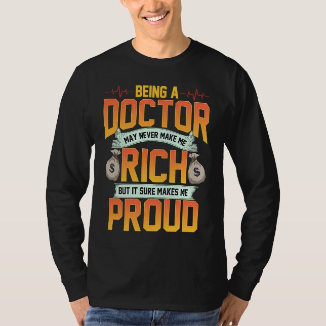 T-shirt doctor women men motivational (Devant)