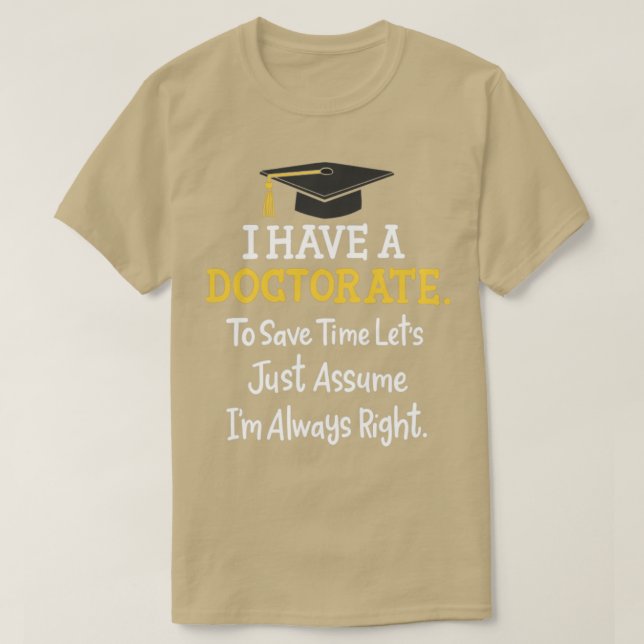 T-shirt doctorat (Design devant)