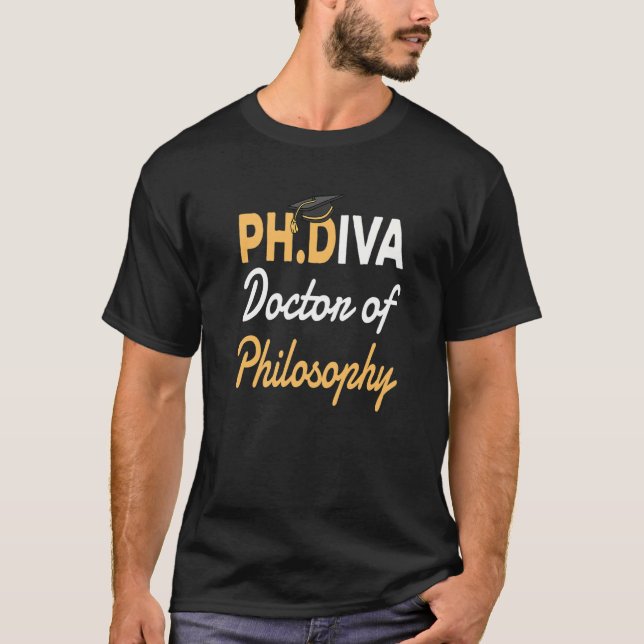 T-shirt Doctorat Diva Docteur En Philosophie Phdiva Pour D (Devant)