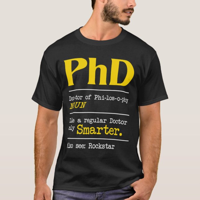 T-shirt Doctorat Doctorat Doctorat Doctorat Doctorat Diplô (Devant)