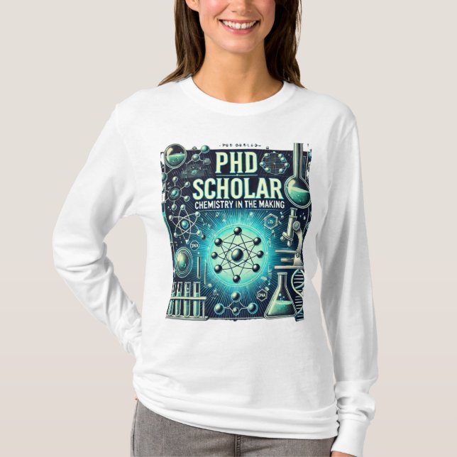 T-shirt Doctorat en chimie (Devant)