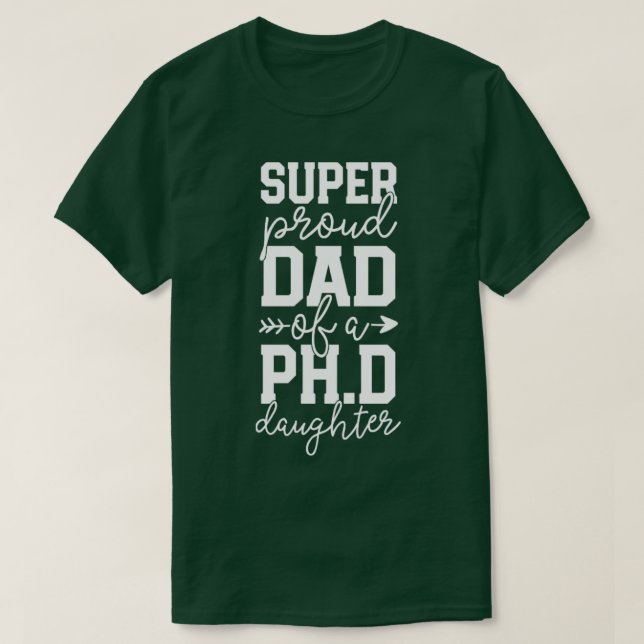 T-shirt Doctorat Family Super Awesome PhD (Design devant)