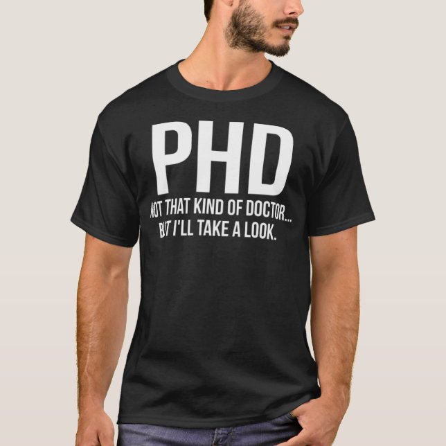 T-shirt Doctorat Pas Ce Genre De Docteur Mais Je Vais Jete (Devant)