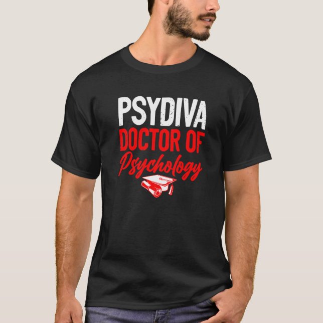 T-shirt Doctorat Psychologique Doctorat Doctorat 3E (Devant)