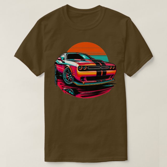 T-shirt Dodge Challenger 4 (Design devant)