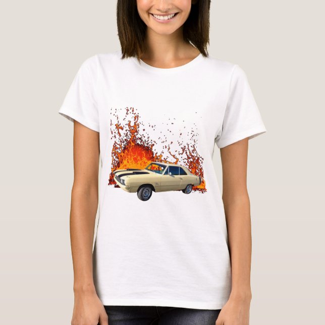 T-shirt Dodge Dart Swinger 1972 (Devant)