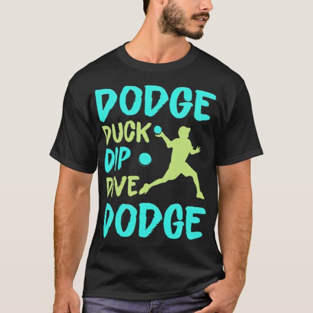T-shirt Dodge Duck Dip Dive Dodge Funny labradors maison d (Devant)