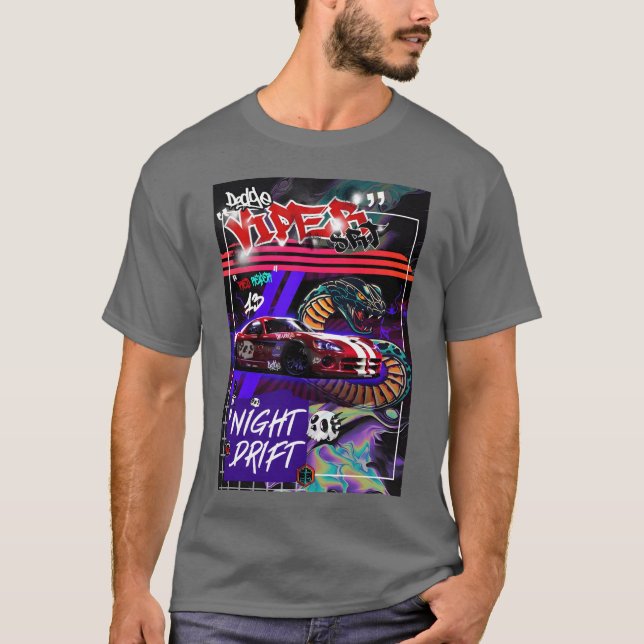 T-shirt Dodge viper srt drôle (Devant)