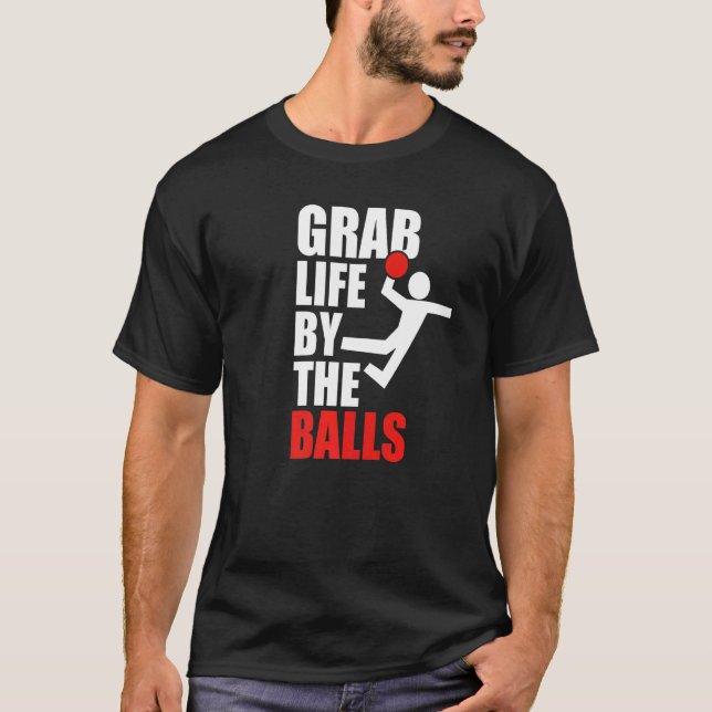 T-shirt Dodgeball Humor Graphic (Devant)