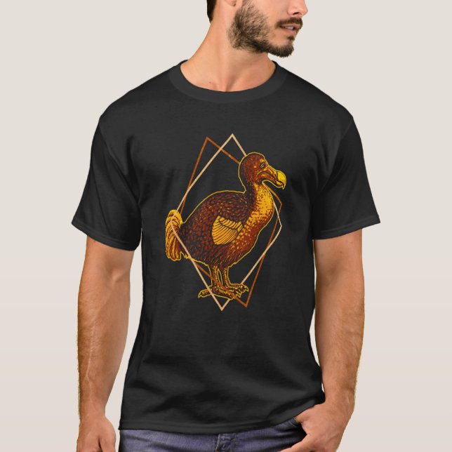 T-shirt Dodo Bird Extinct Prehistoric Animal Mauritius Col (Devant)