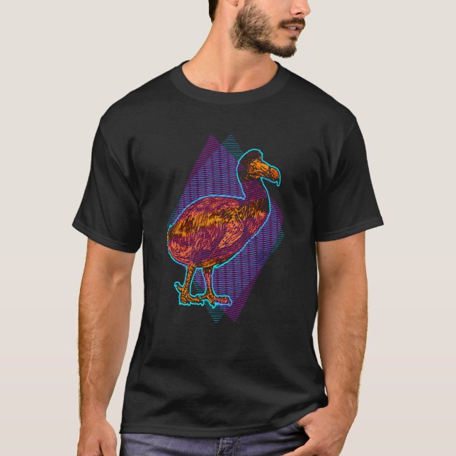 T-shirt Dodo Bird Extinct Prehistoric Animal Mauritius Col (Devant)