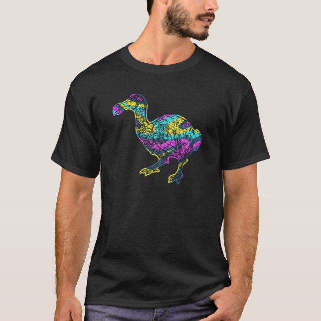 T-shirt Dodo Bird Extinct Prehistoric Animal Mauritius Col (Devant)