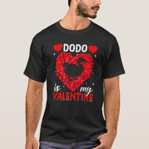 T-shirt Dodo Est Mon Saint Valentin Amour Coeurs Dodo Oise