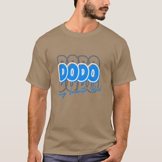 T-shirt Dodo Mes amis préférés pour les oiseaux (Devant)