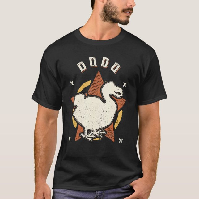 T-shirt Dodo Vintage Retro Classic Animal (Devant)