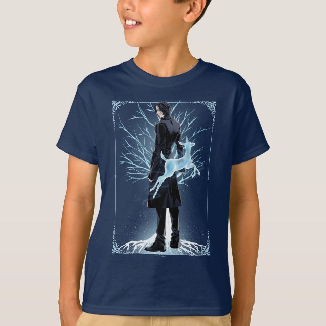 T-shirt Doe Patronus d'Anime Severus Snape (Devant)