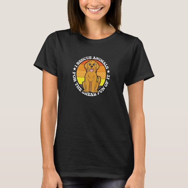 T-shirt Dog Adoption Animal Rescue Animal Rights Rescue  3 (Devant)