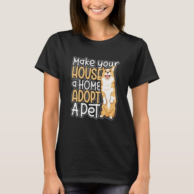 T-shirt Dog Adoption Animal Rescue Animal Rights Rescue An (Devant)