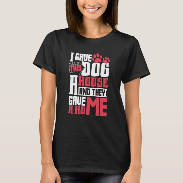 T-shirt Dog Adoption Animal Rescue Animal Rights Rescue An (Devant)