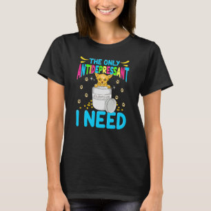 T-shirt Dog Antidépresseur Cute Chihuahua Puppy Men Women