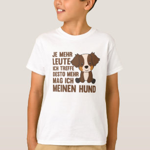 T-shirt Dog Australian Shepherd n'aime pas les gens Chiens