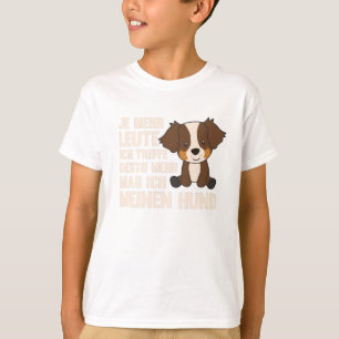 T-shirt Dog Australian Shepherd n'aime pas les gens Chiens
