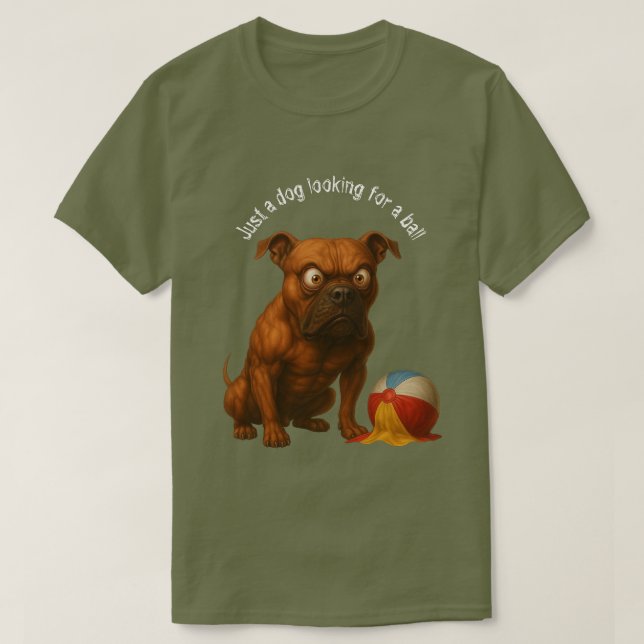 T-Shirt Dog Ball 01 (Design devant)