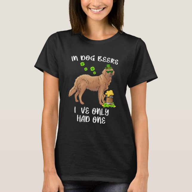 T-shirt Dog Beers Golden Retriever Irish St Patrick S Day (Devant)