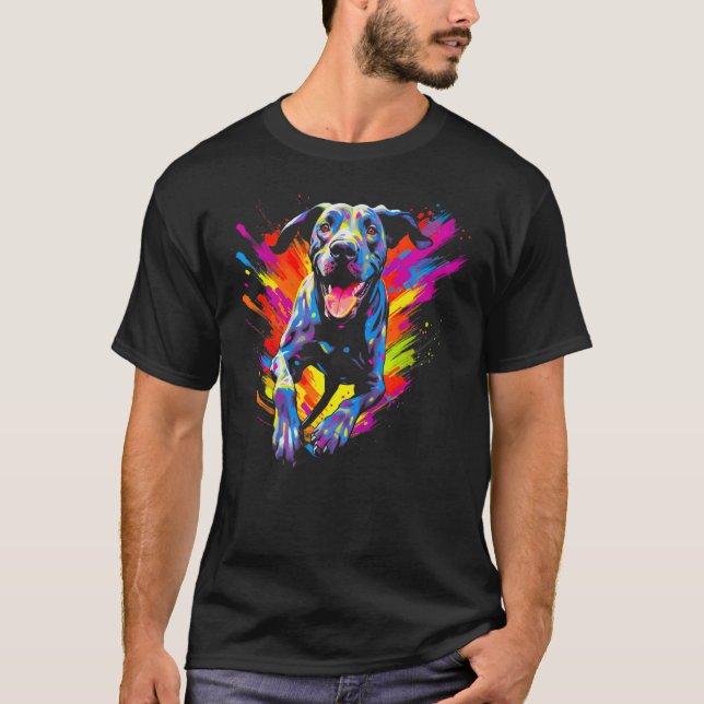 T-shirt Dog Cute Great Dane (Devant)