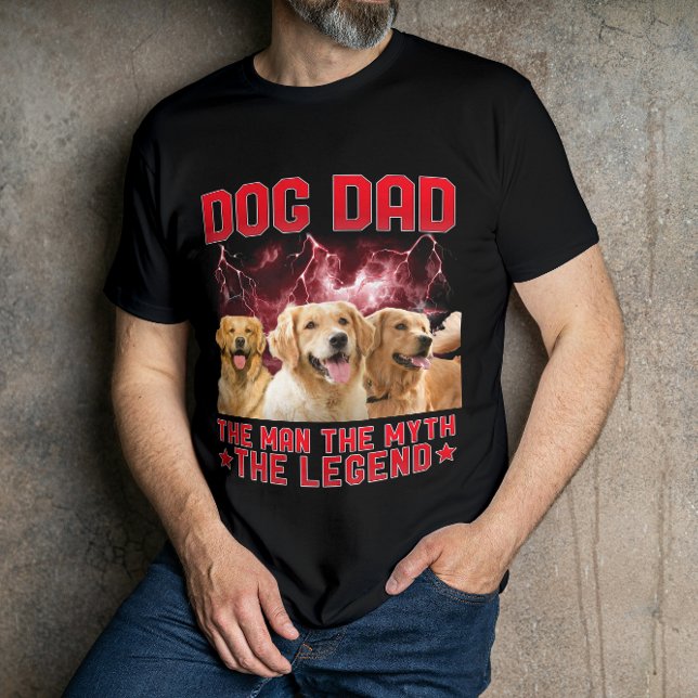 T-shirt Dog Dad The Man The Myth The Legend - Personalized (Créateur téléchargé)
