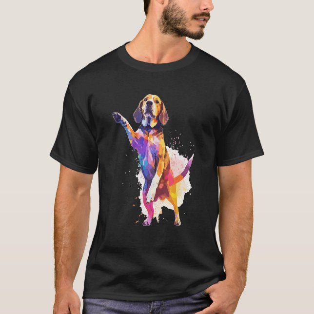 T-shirt Dog Dance Competition  Dancing Beagle Dog (Devant)