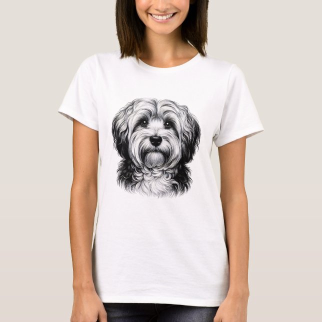 T-shirt Dog Drawing (Devant)