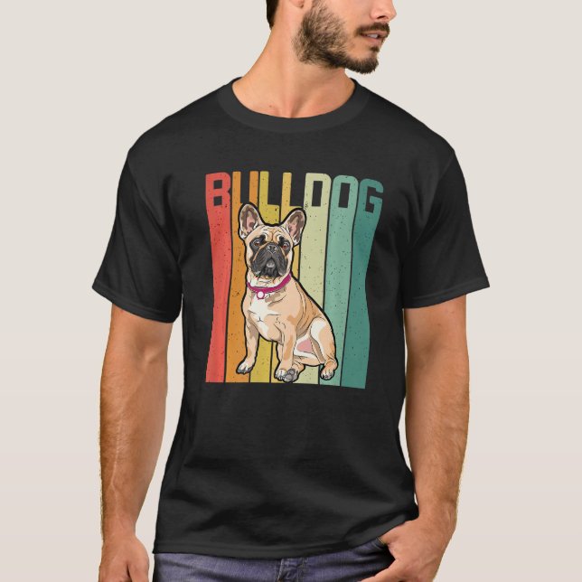 T-shirt Dog English Bulldogs Pet Dog French Bulldog (Devant)