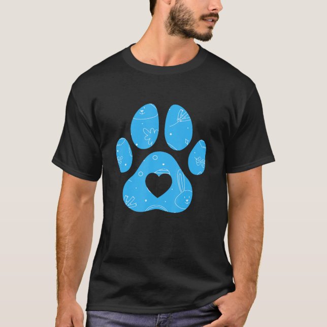 T-shirt Dog  Fluffy Woof Doggy Puppies Paw Canine Animal (Devant)